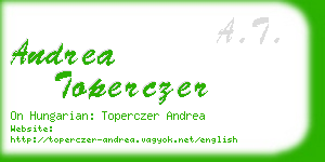 andrea toperczer business card